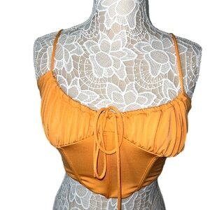 Garage Orange Corset Top C27
